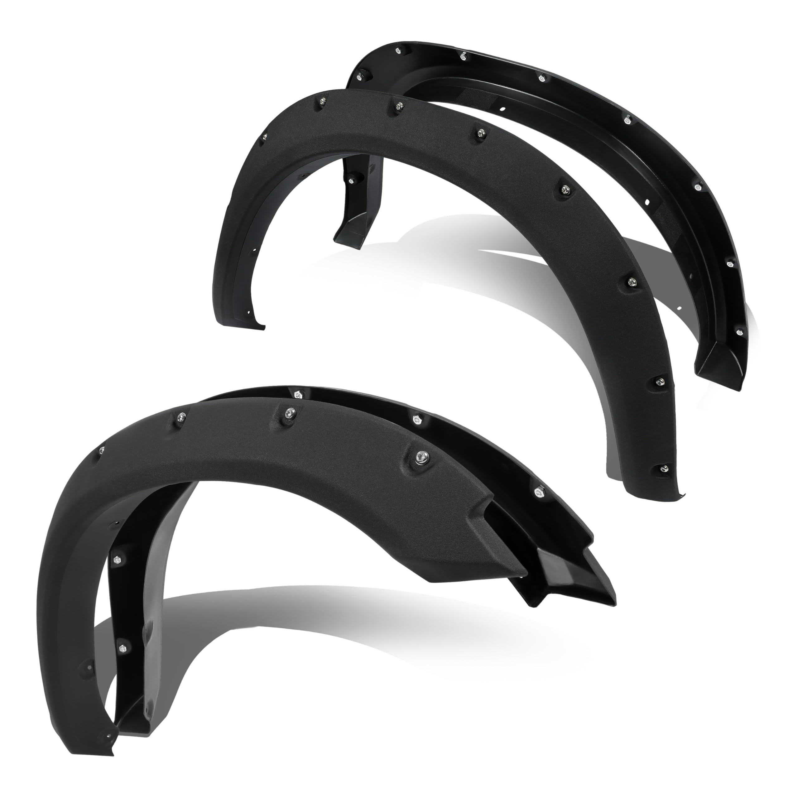 Photo 1 of ***No mounting hardware ***
ECOTRIC Fender Flares Compatible with 2009-2010 Dodge Ram 1500/2011-2018 Ram 1500/2019-2023 Ram 1500 Classic Fleetside, Truck Wheel Flares Wheel Cover Textured Black Rivet Style 4Pcs