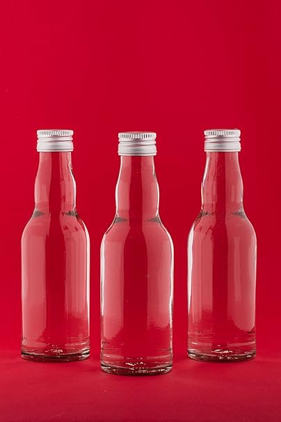 24 leere Glasflaschen 200 ml KRO Likörflaschen kleine Flaschen Schnapsflaschen Essigflaschen Ölflaschen 0,2 liter l zum selbs