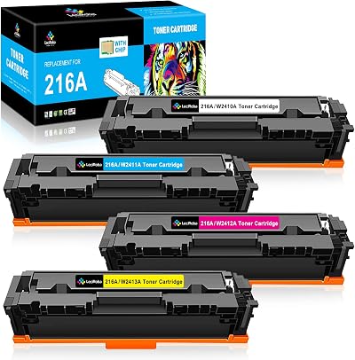 LeciRoba 216A Toner 4PK Black Cyan Yellow Magenta for HP Color LaserJet Pro MFP