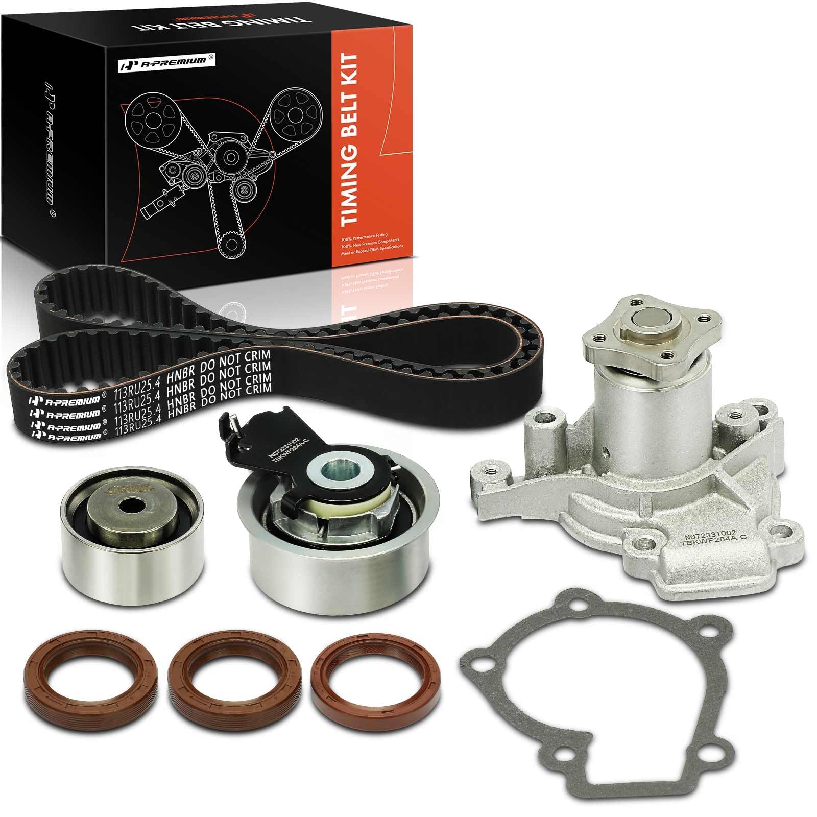 Photo 1 of A-Premium Engine Timing Belt Kit + Water Pump W/Tensioner Compatible with Hyundai Elantra 06-12, Tiburon 07-08, Tucson 06-09 & Kia Soul 10-11, Sportage/Spectra/Spectra5-2.0L