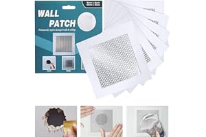 WDSHCR Drywall Repair Patch 6 Inch 6 Pack, Safe Mend Wall Repair Self Adhesive Fiberglass Wall Repair Patch Kit, Aluminum Met