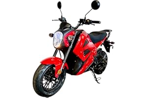 BELMONTE BIKES Venom E-Vader 2000W 72V Electric Motorcycle, 2KW Lead-Acid E-Bike, E-Motorcycle Street Legal Road Ready, Highbeam Lights, Daytime Running Lights, Three Speed Settings and Charger Included (Red)
