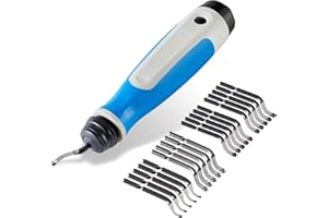 MAVAST Silicone Deburring Tool with 21 High-Speed Steel Blades Blue