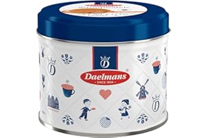 Daelmans Caramel Stroopwafels - Waffle Cookies, Sweet Snack for Coffee & Tea, Authentic Soft Toasted Dutch Waffles, Cinnamon, Bourbon Vanilla, Certified Kosher Dairy - 8.11 oz Gift Tin (Pack of 1)