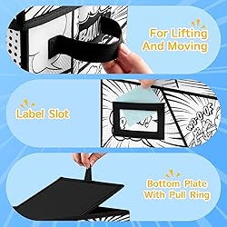 REDSHELL Comic Book Storage Box with Attached