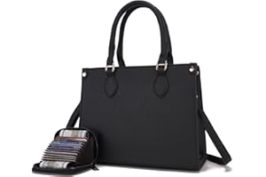 Qiyuer Medium Handbags For Women Vegan Leather Purses Set Top Handle Satchel Tote Zipped Crossbody Bags With Wallet 2pcs