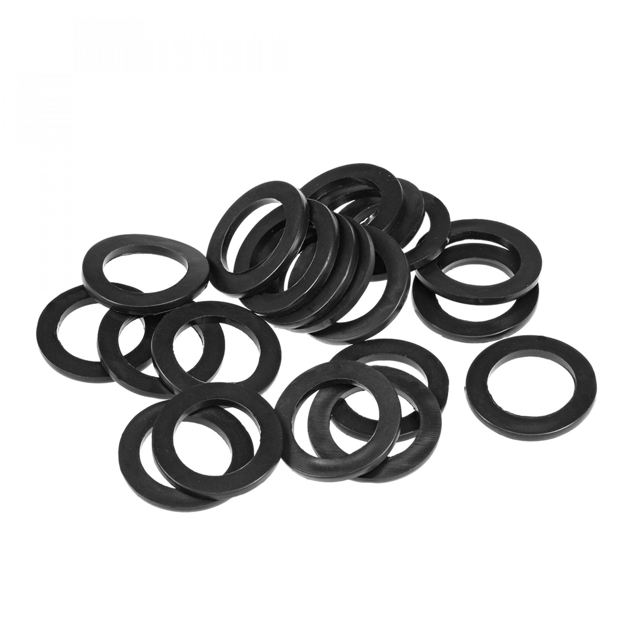 uxcell Rubber Flat Washers 30mm OD 20mm ID 2.3mm Thickness for Faucet Pipe Water Hose, Pack of 20
