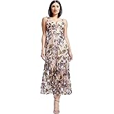 Dress The Population Womens Sierra Fit and Flare Midi Dress