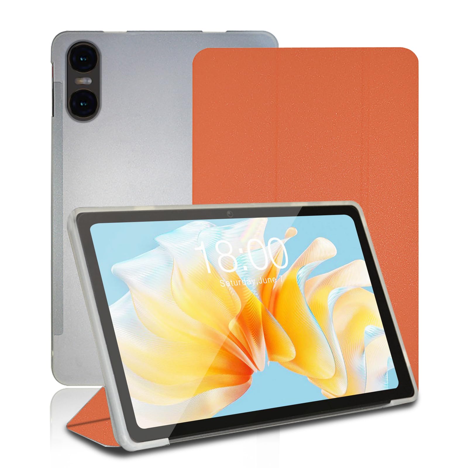 Case for Teclast T40HD, 10.4 inch, Smart Case Cover for Teclast T40HD with Multi-Viewing Angles, Comprehensive Protection. (Orange)