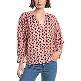 KEREN MOROCCO PRINTED COTTON VISCOSE BOHO TOP