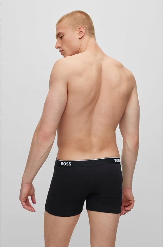 Hugo Herren Boxer Brief 3p Co/EL Boxershorts, Mehrfarbig, M