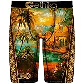 Ethika Men’s Boxer Brief, Knee Length, 4-Way Stretch Performance Underwear with Graphic Prints - Where We Came From
