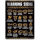 Garage Signs – Funny Mechanic Shop Metal Sign 9"x11", Durable Aluminum Wall Art for Dad’s Car Garage, Rust Free, Weather Resistant, Pre-Drilled Holes