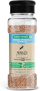 Nandi All-Natural South African Freeze-Dried Organ Meat Sprinkles for Dogs, 2 oz - Single Ingredient Food Topper, Grain Free