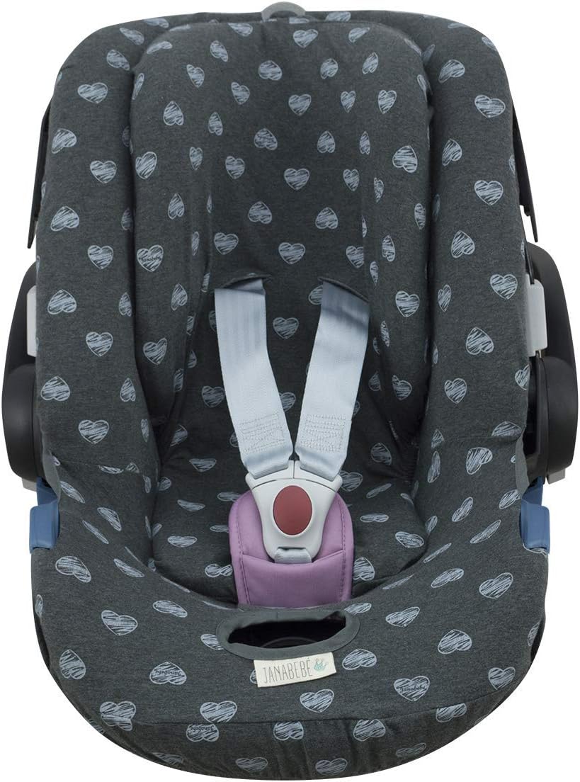JYOKO KIDS Baby Car Seat Cover Liner Compatible with Cybex Aton Cloud- Q-M-2-4-5, Made with Soft and Organic Cotton