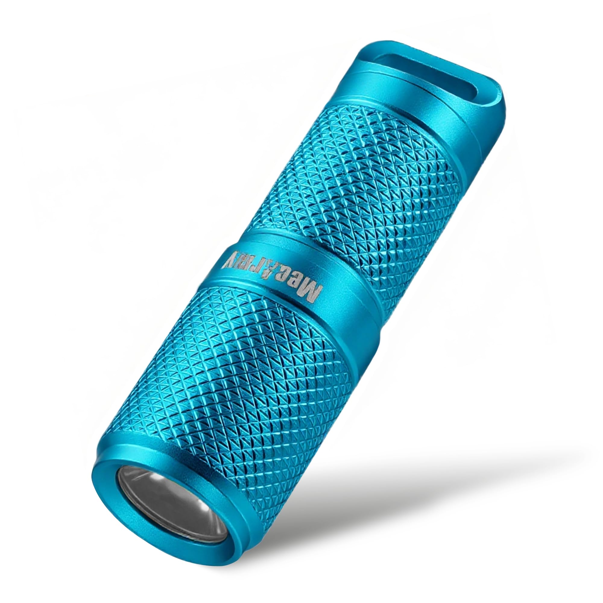 MecArmy X4S 130 Lumen Aluminum Super Micro-Sized Keychain EDC Flashlight with Micro USB Charging | Handheld Rechargeable Everyday Carry Car Keychain Light | Outdoor Camping Waterproof Torch (Blue)
