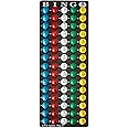 MR CHIPS Bingo Master Board and Easy Read 7/8" Bingo Balls with Fade and Scratch Resistant Large Numbers and Large Letters That Will Never Rub Off