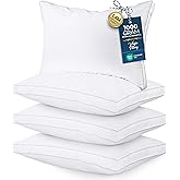 Utopia Bedding Bed Pillows for Sleeping Queen Size (White), Set of 4, Soft & Fluffy Pillow with Down Alternative Filling, Cooling, Hotel Quality, Gusseted Pillow for Back, Stomach or Side Sleepers