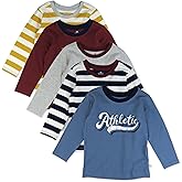 HonestBaby Unisex-Baby Organic Cotton Long Sleeve Tshirts Multipack
