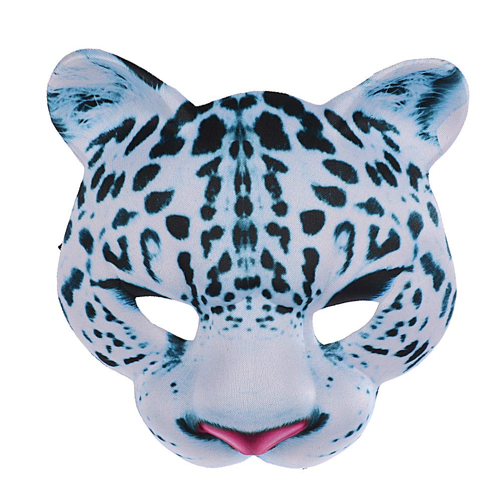 Halloween Animal Mask Leopard Half Face Mask Carnival Party Mask Halloween Costume Masqurade Party Cosplay