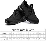 Hanani Steel Toe Caps Trainers Lightweight Boots Black EU39 UK5.5 Men Women view 6