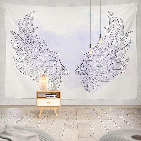 Amazoncom Onelz Wall Hanging Tapestry Wings Grunge African