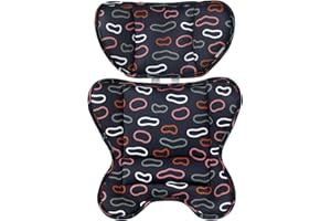 mamatepe Infant Insert Compatible with Doona Car Seat Strollers - Universal Newborn Car Seat Head and Body Support Pillow - Baby Car Seat Stroller Cushion - Black