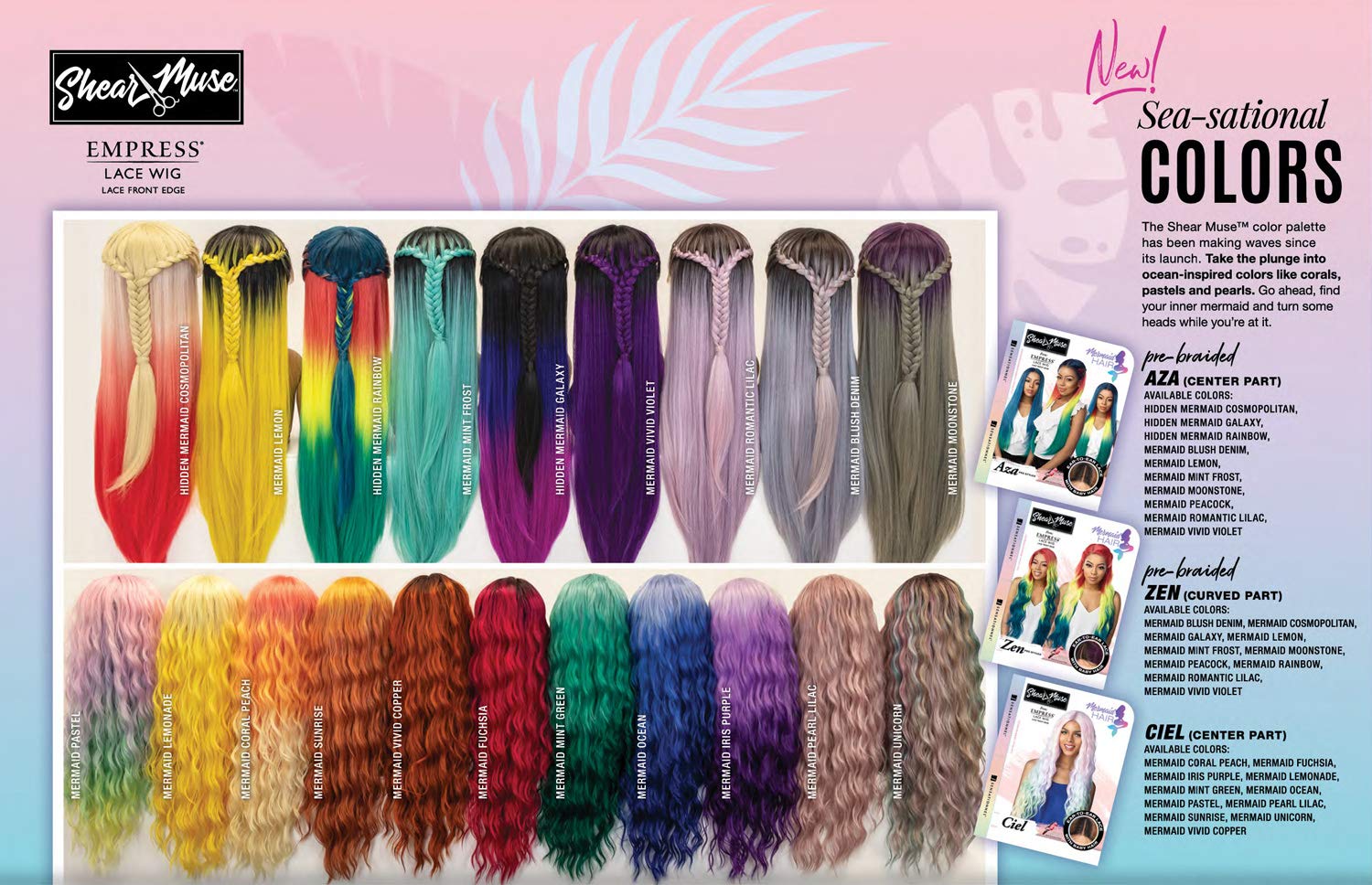 Amazon Com Sensationnel Synthetic Hair Lace Front Wig Shear Muse Deep Part Aza Hmm Rainbow Beauty