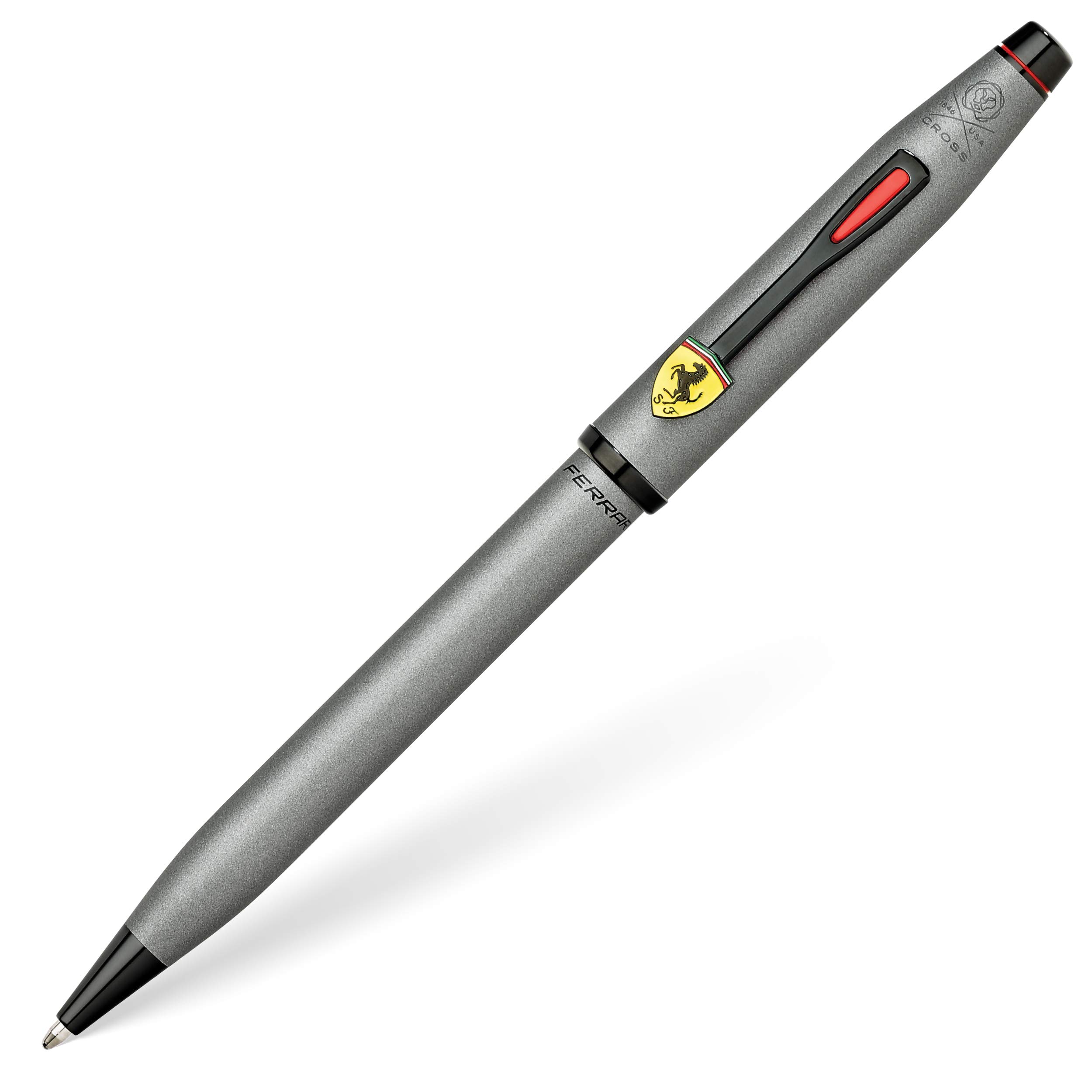CROSS Scuderia Ferrari Century II - Titanium Grey Satin Lacquer Ballpoint Pen incl. Luxury Gift Box