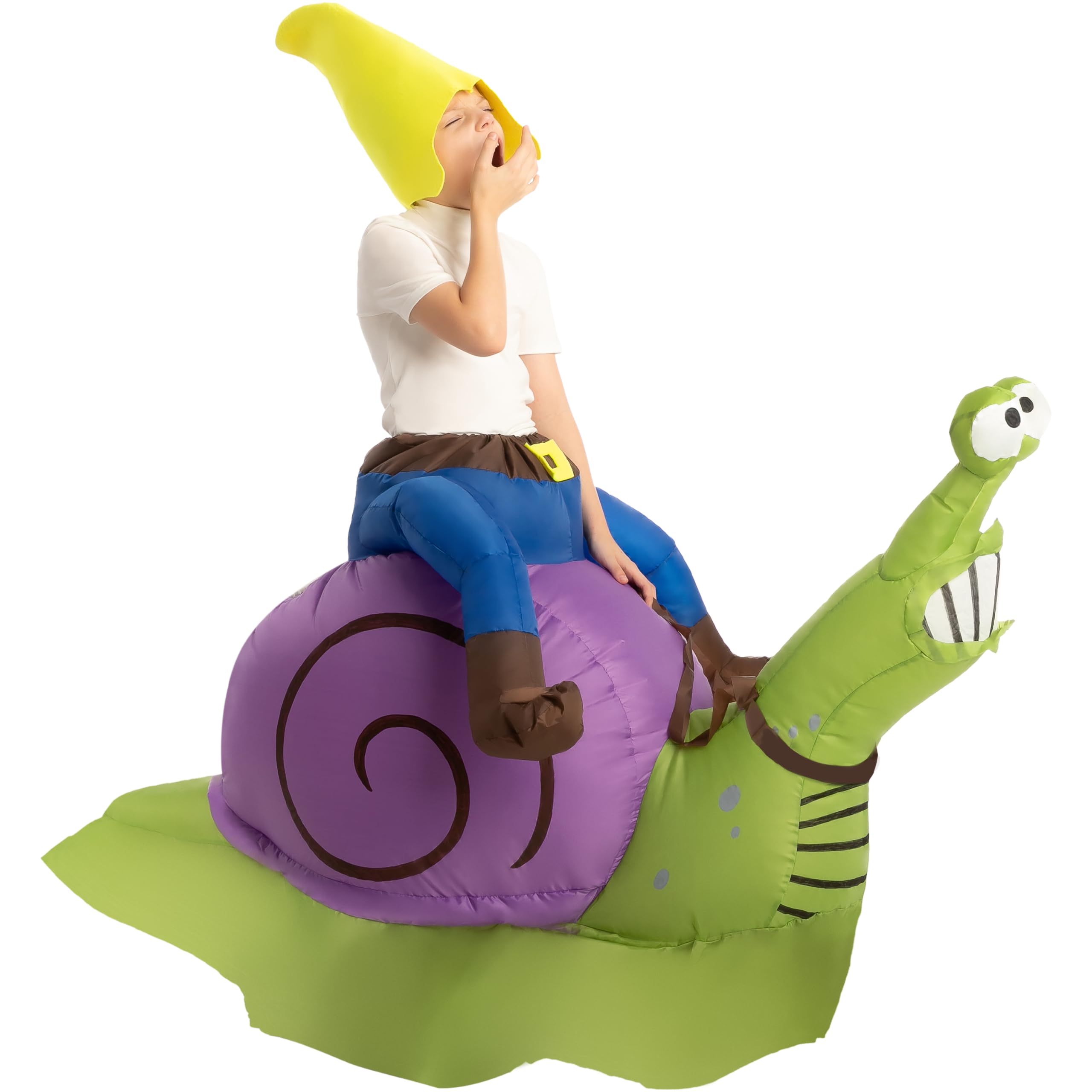 Photo 1 of *UNTESTED*
Spooktacular Creations Inflatable Halloween Costume Gnome Ride A Snail Ride On Inflatable Costume - Child Unisex (7-10yr)