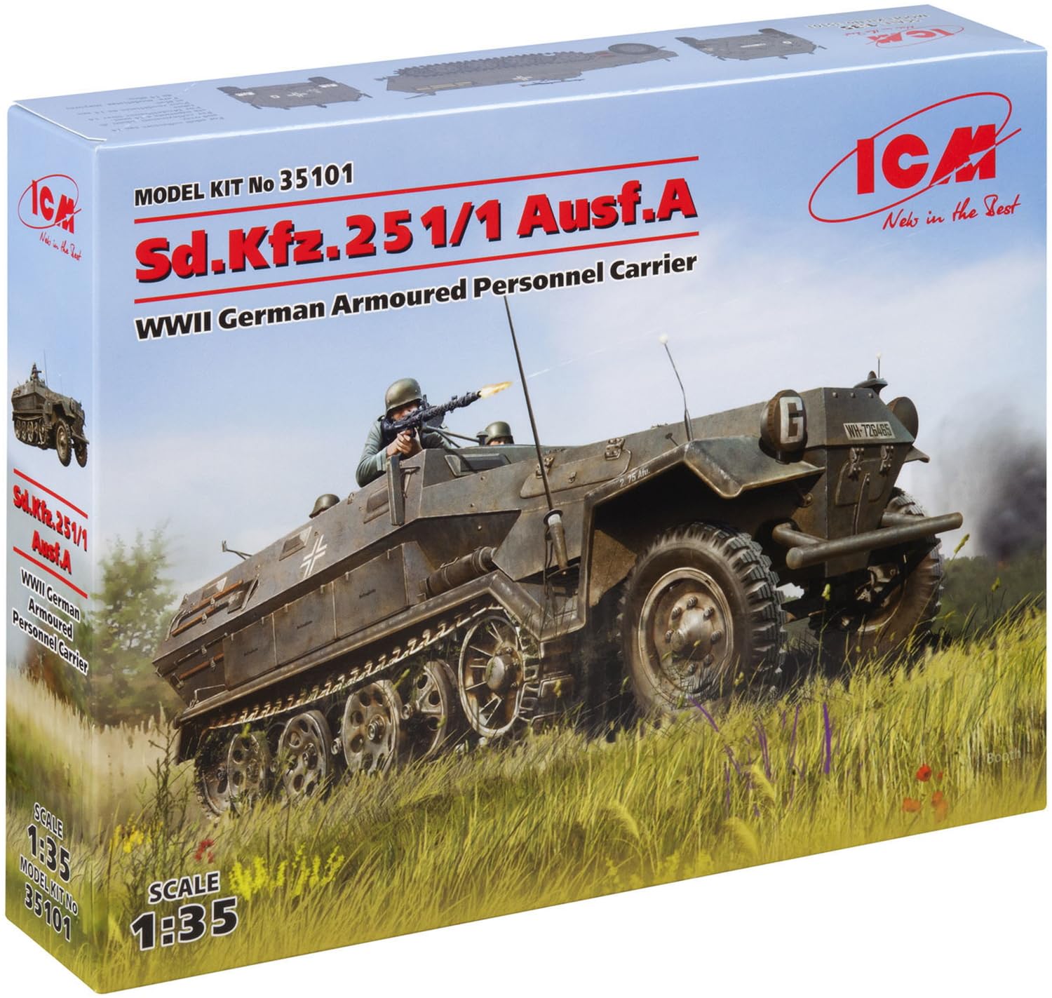 ICM ICM35101 1:35-Sd.Kfz.251/1 Ausf. A Armoured Personnel Carrier