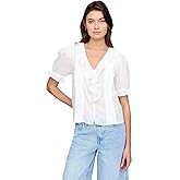 Gap Womens Short Sleeve Ruffle Top