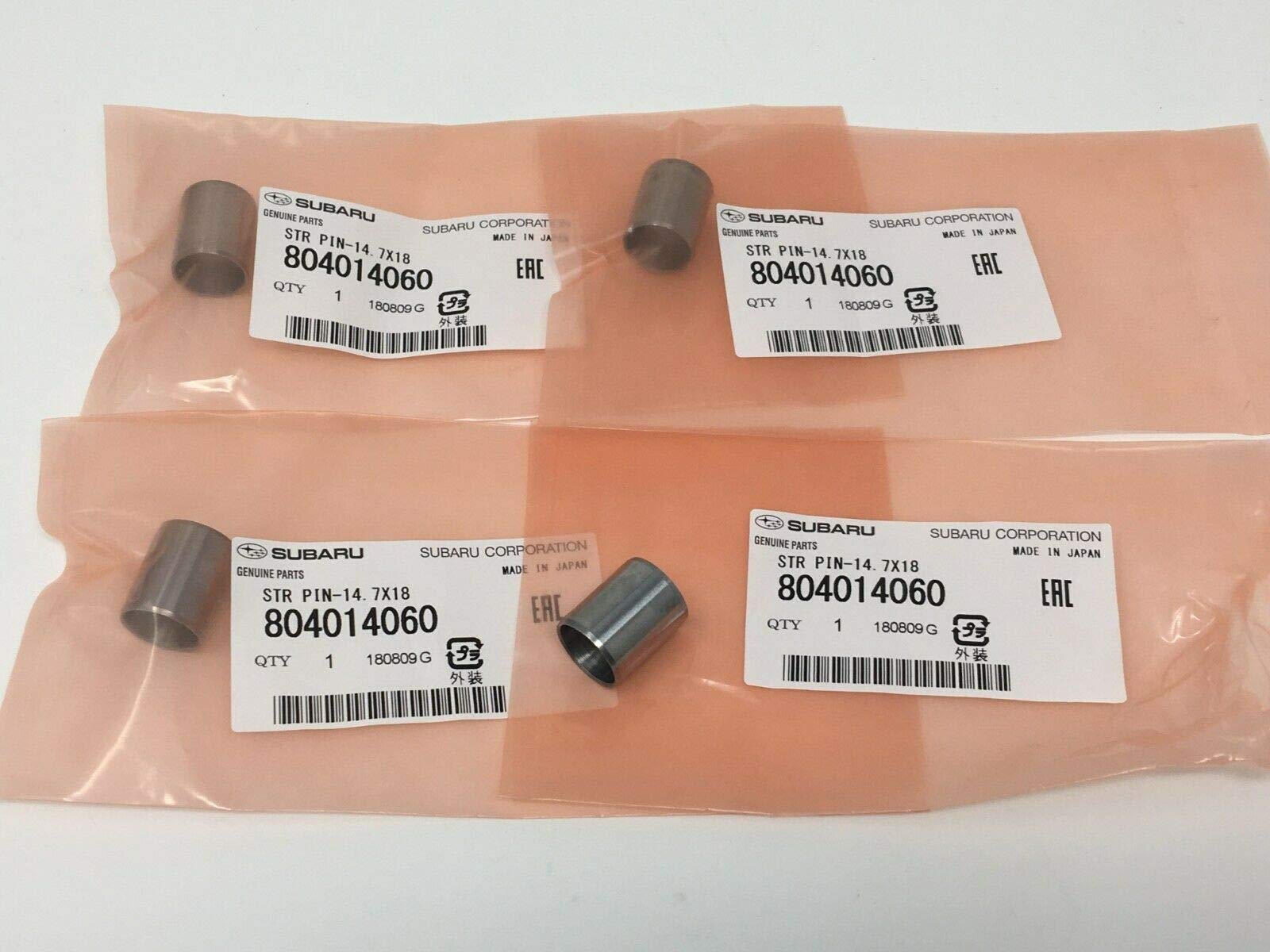 Subaru Set of 4 Head Block Guide Dowel Pins Set WRX Impreza STi Forester Legacy Outback Genuine OEM 804014060