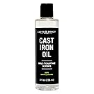 Caron & Doucet - Cast Iron Seasoning Oil & Conditioner - 100% Plant Based From Refined Coconut Oil, Will Not Go Rancid or Sticky - Helps Maintain Seasoning on All Cast Iron Cookware. (8oz Plastic)