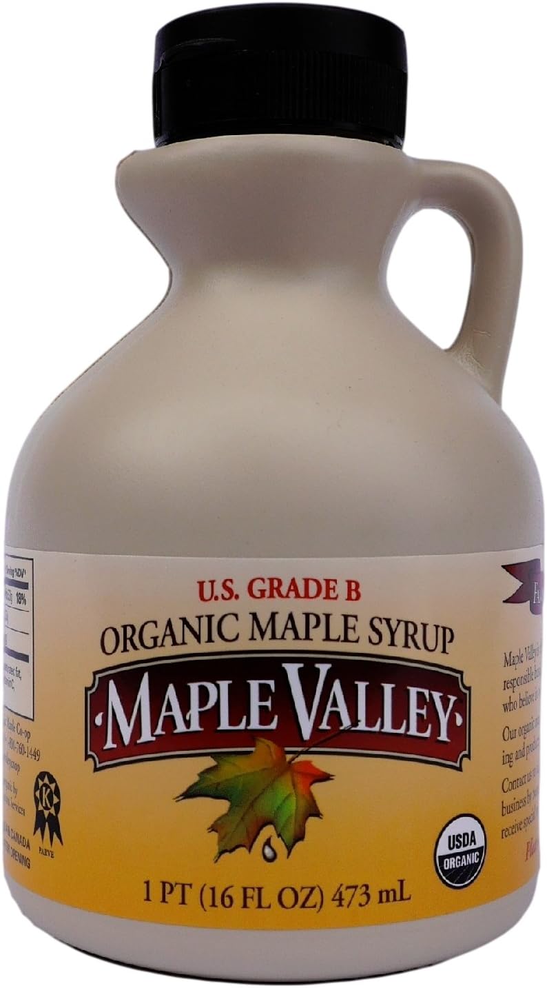 MAPLE RIVER Organic Mv Maple Grd B Plsbtl Syrup, 16 OZ