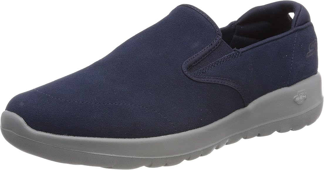 navy slip on trainers