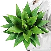 Velener Fake Agave Artificial Plants, Fake Succulents Plant for Room Decor, Unpotted Faux Agave Stems Plant for Outdoor/Indoor Decor, 22 inches