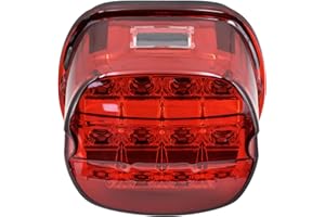 HCmotorku Motorcycle Rear Led Tail Light Brake Taillight Running Light Fit for Harley Sportster XL Touring Street Gilde Road 