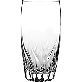 Anchor Hocking 16 Ounce Central Park Drinking Glasses (4-piece, clear, dishwasher safe)