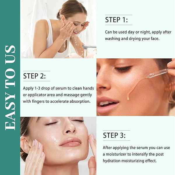 2.3% HYALURONIC ACID SERUM REVITALIZING FACE WITH 4% ROSEMARY EXTRACT FACIAL SERUM (3 PACK 1FL.OZ|30ML)