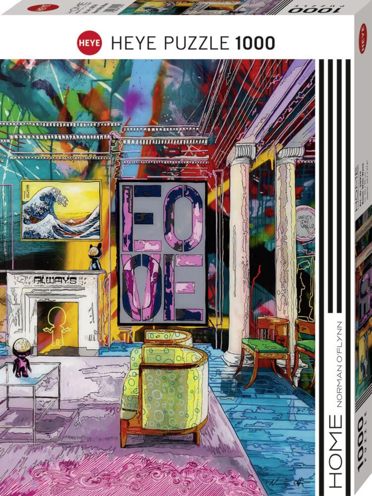 Heye Puzzles - 1000 Pc - Home Series, Room With Wave