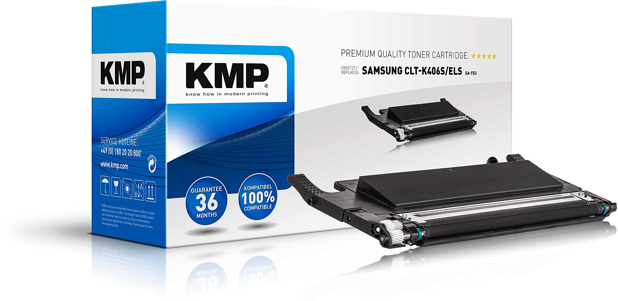 KMP SA-T53 - Black - Toner Cartridge (Equivalent to: Samsung CLT-K406S/ELS)