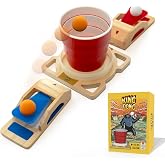 Wudly Games King Pong Original Shot-Making Tabletop Game for Kids, Teens &amp; Adults | 1-4 Players | Skill-Based &amp; Easy to Learn | First to 3 Wins | Competitive Friends &amp; Family Game Night