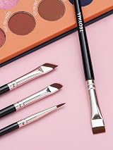TEOYALL Eyeliner Brushes Set 4 pcs Ultra Thin Angled Flat Point Precision view 2