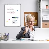 DOLLAR BOSS Large Whiteboard 118x88 cm Magnetic Wall Board with Tray view 6