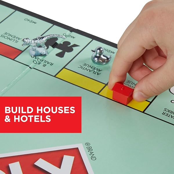 MONOPOLY GAME, FAMILY BOARD GAMES FOR 2 TO 6 PLAYERS & KIDS AGES 8 AND UP, INCLUDES 8 TOKENS (TOKEN VOTE EDITION)