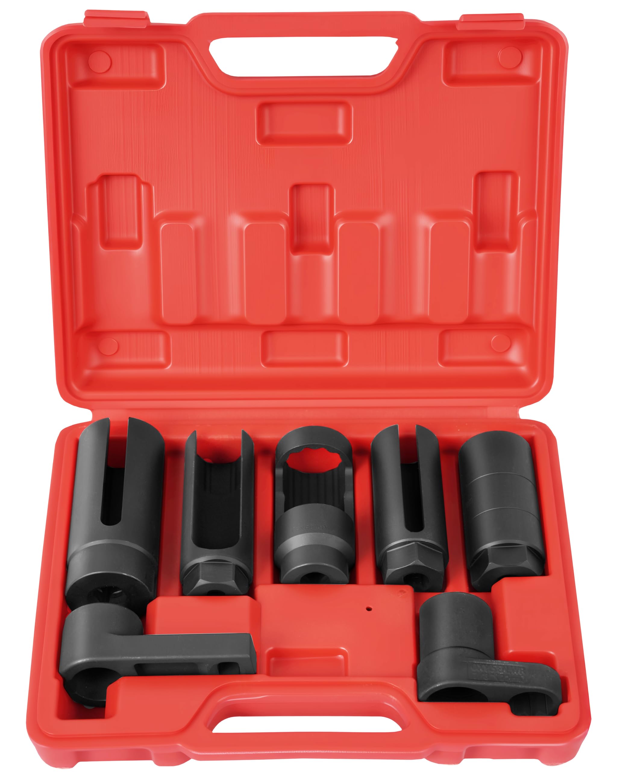 DAYUAN 7Pcs Oxygen Sensor Remover Set, 3/8 inch & 1/2 inch Drive Oil Pressure Sending Unit Removal Kit O2 Sensor Socket Set