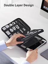 UGREEN Travel Cable Organizer Large Capacity Tech Pouch for Gadgets view 4