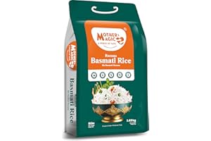 Mother’s Magic Rozana Basmati Rice 3.63 kg (8 lb) – Premium Long Grain Basmati Rice, Aromatic Daily Cooking Rice, Product of 