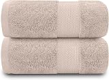 GC GAVENO CAVAILIA Fade Resistant Bath Towels Set 700 GSM Mocha 2PK